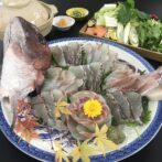 真鯛1尾を使った刺身・お造り